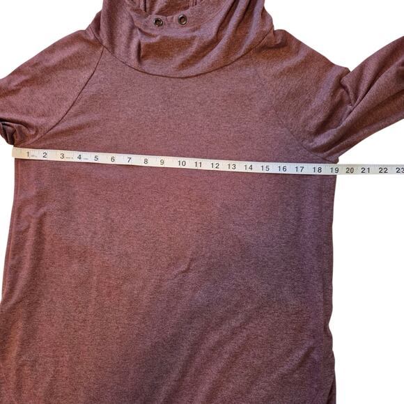 Athleta Hoodie Pullover Lightweight Moroon sz medium - Picture 6 of 8